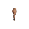 Collant fantaisie grande taille résille noir avec liseré à l'arrière 